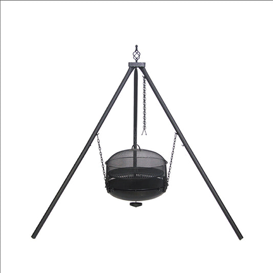 Outdoor Campfire Cooking Tripod Grill Grate Stand Camping Fire Pit